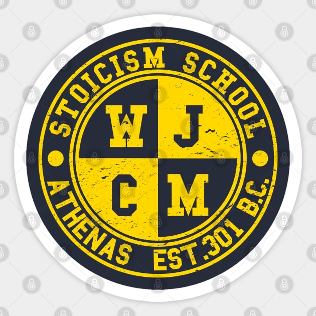 Stoicism School Sticker by nickbeta